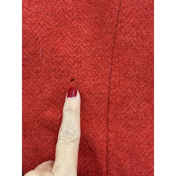 Ralph Lauren Wool Sample Blazer Red Button Up Women's Sz 4 Vintage - Picture 4 of 6